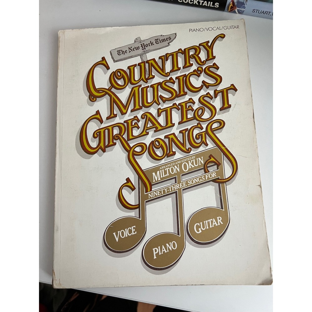 The New York Times Country Music's Greatest Songs Sheet Music 93 Songs